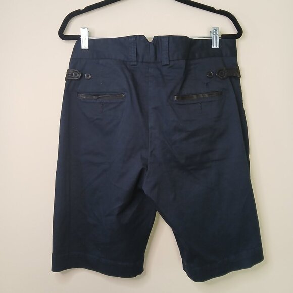Rudsak Mens Flat Front Stretch Shorts Navy Blue Size 34 - Picture 6 of 6